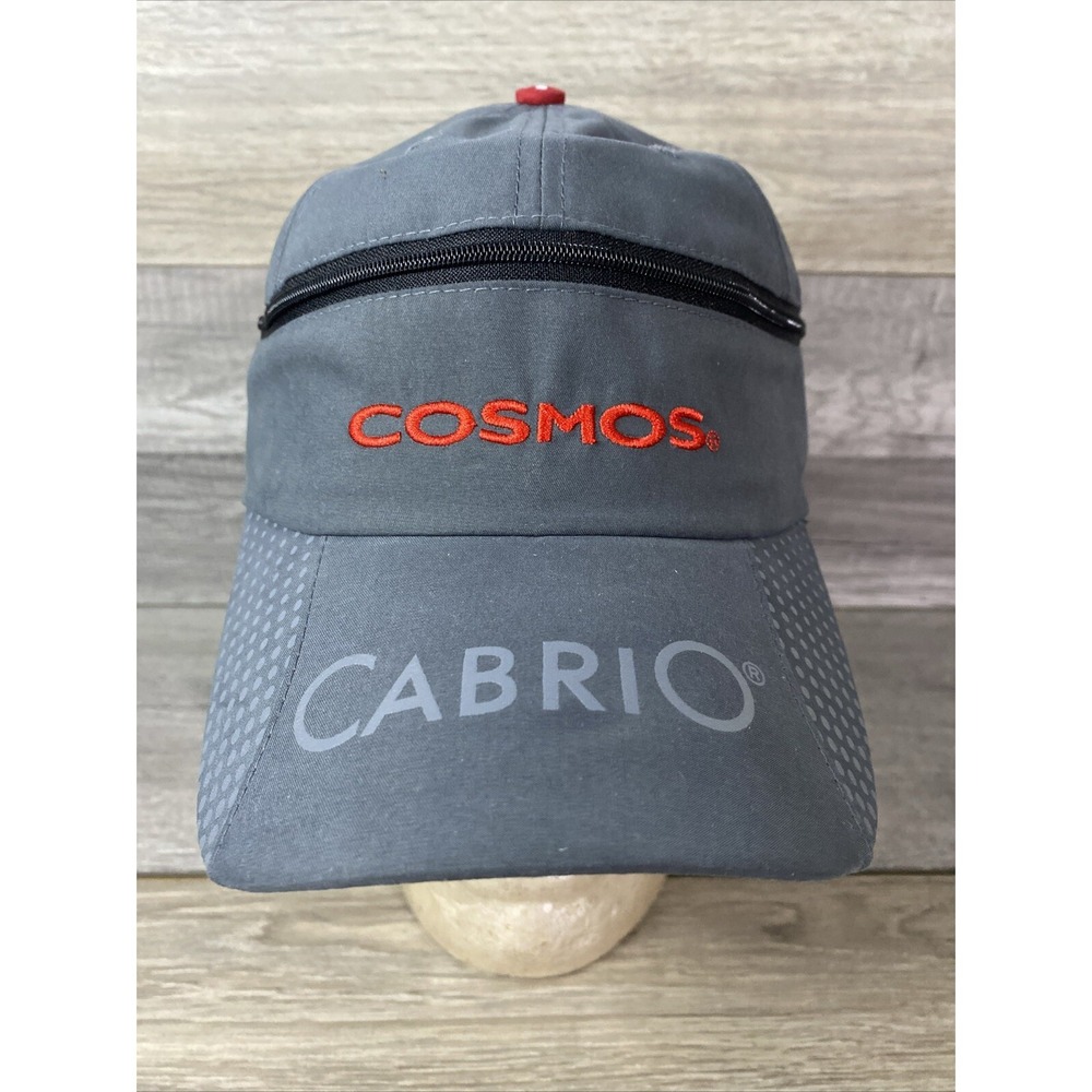 Trikora Cosmos Cabrio Grey Convertible Zipper Baseball Cap Visor Hat Swiss Cross